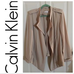 Calvin Klein Open Front Blazer